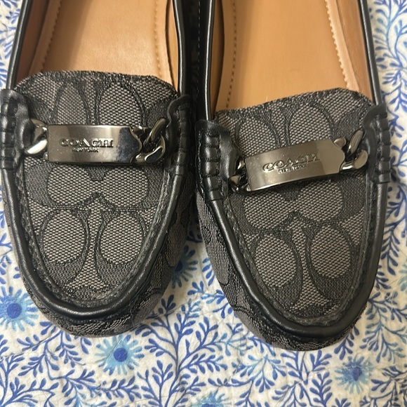 EUC Coach Signature Jacquard Logo Flat Loafers Size 7 - Picture 8 of 8